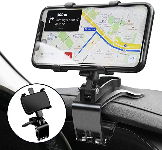 Phonox 360 Degree Rotation Universal Clip Dashboard Car Phone Holder 1Pc