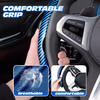 AU Samez Carbon Fiber Silicone Anti-Slip Car Steering Wheel Cover Universal Fit