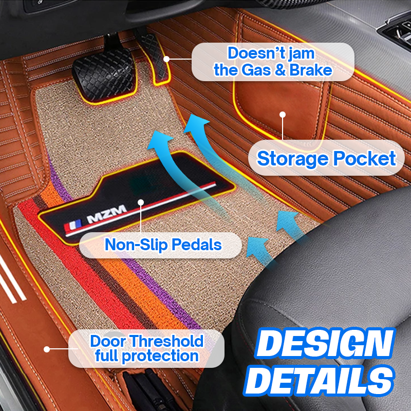 Jackie 2024 Universal Fit & Heavy Duty Floor Mats for Cars, SUVs, and Trucks