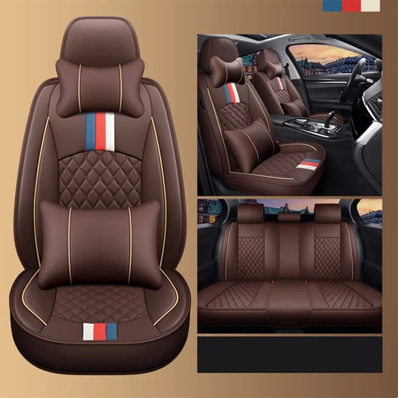 2025 Luxe Car Seat Cover Set | Premium Leather Cushions for Ultimate Comfort & Style