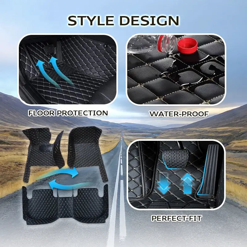 Elvie 2024 Heavy Duty, Universal Fit Floor Mats for Cars, SUVs, and Trucks