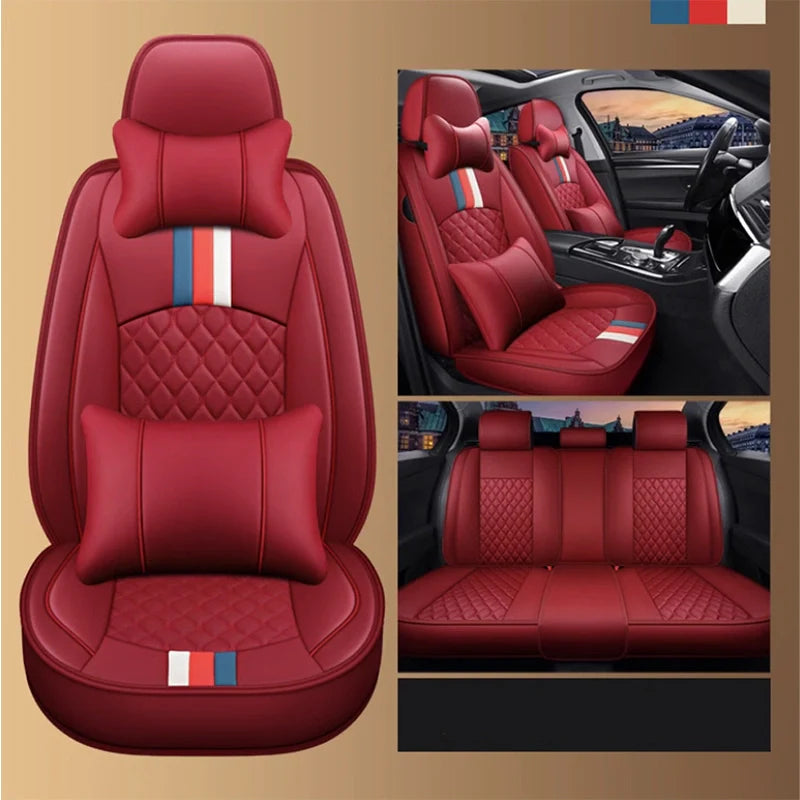 2025 Luxe Car Seat Cover Set | Premium Leather Cushions for Ultimate Comfort & Style