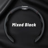 Nelxy Customized Car Logo Breathable Ultra-thin 5D Leather & Carbon Car Steering Wheel Cover Universal Fit