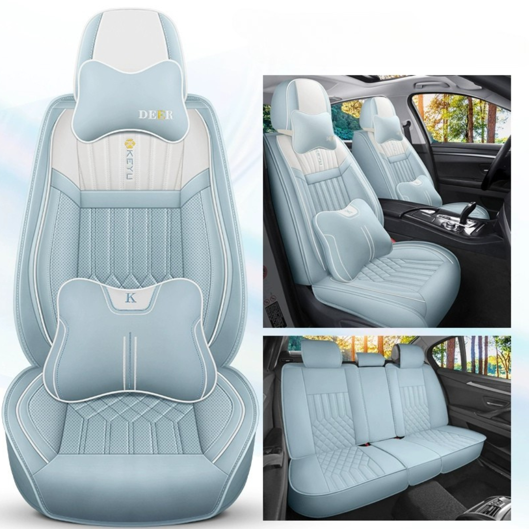 (New Arrival) 2025 Car Seat Cover Set | Premium Leather Seat Cushion for Maximum Protection