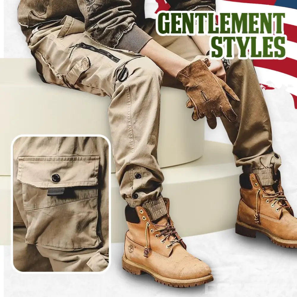 Flexible Comfortable Spacious Pocket Design Men Cargo Pants