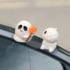 Halloween Creative Elf Car Ornaments – Pumpkin, Ghost & Mummy Dashboard Decor