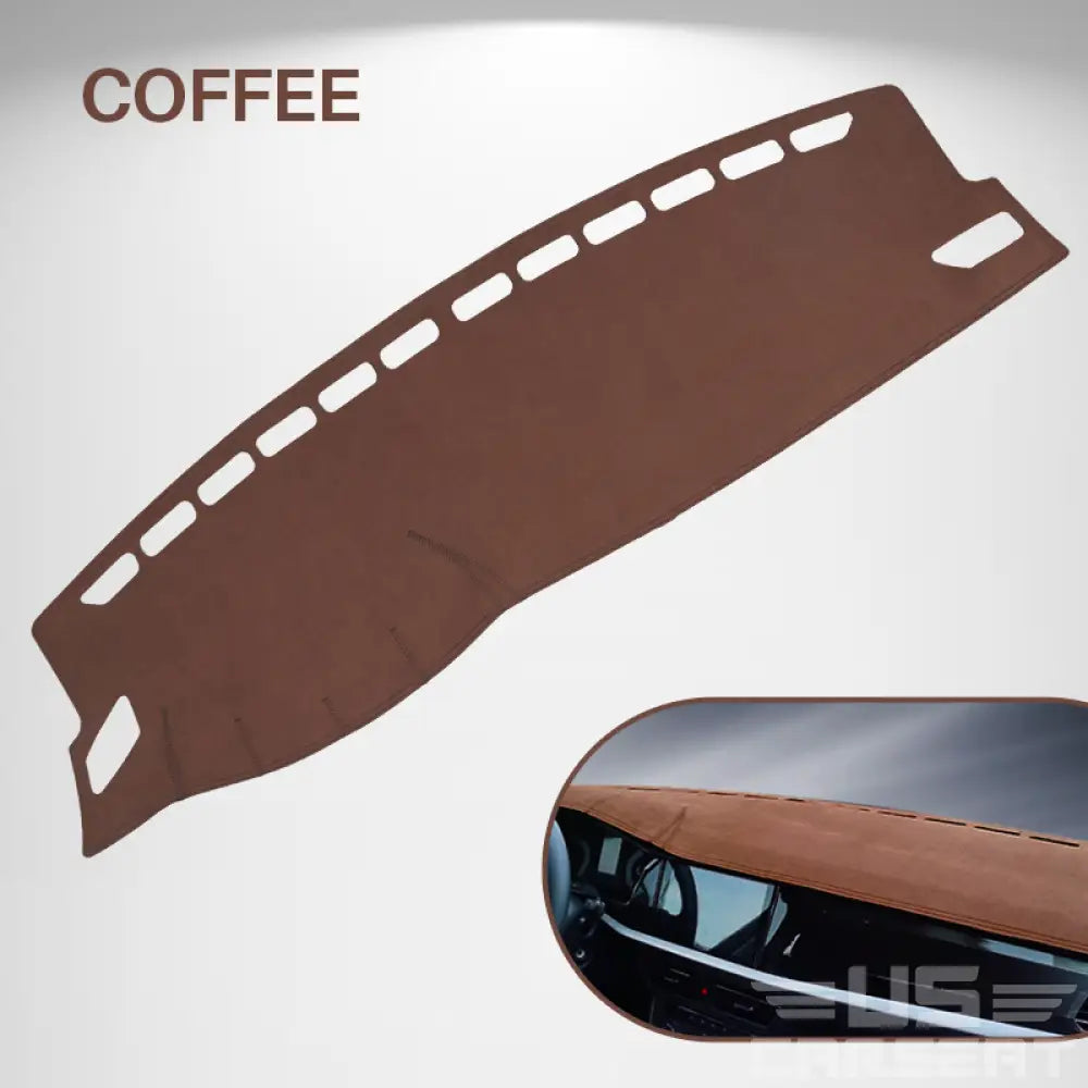 Matix Custom Fit Dashboard Mat Cover For Sedan Hatchback Suv Mpv Truck Etc. Coffee / Left