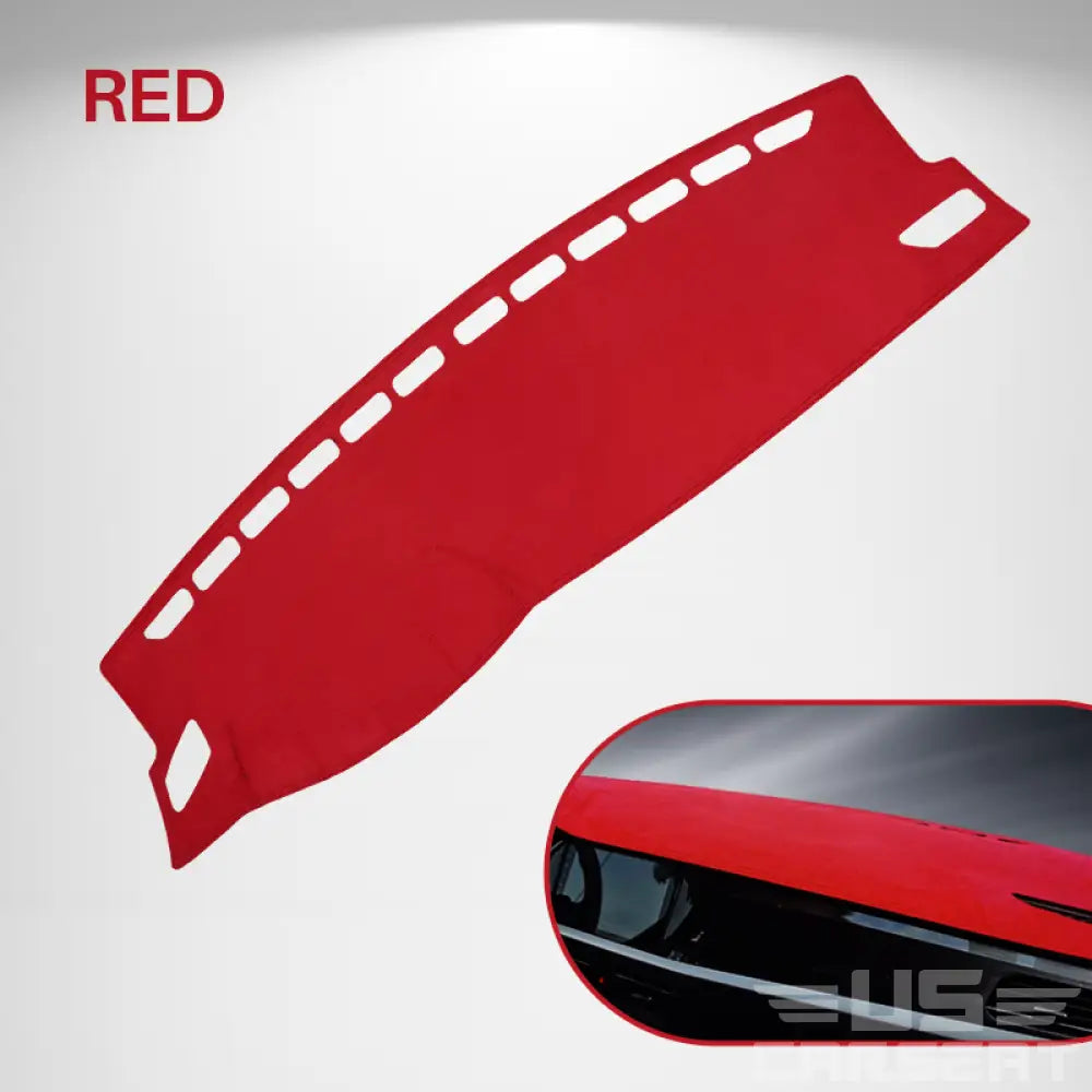 Matix Custom Fit Dashboard Mat Cover For Sedan Hatchback Suv Mpv Truck Etc. Red / Left