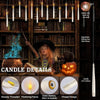 20pcs Floating Halloween Candles with Wand Remote – Flickering Flameless Hanging Decorations