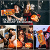 20pcs Floating Halloween Candles with Wand Remote – Flickering Flameless Hanging Decorations