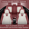 Shaven 2024 Water-Proof Leather Car Seat Cover for Cars, SUV