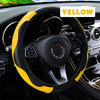 Microfiber Leather Anti-Slip Car Steering Wheel Cover Universal Fit