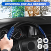 Sean Carbon Fiber Silicone Anti-Slip Car Steering Wheel Cover Universal Fit