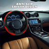 Microfiber Leather Anti-Slip Car Steering Wheel Cover Universal Fit