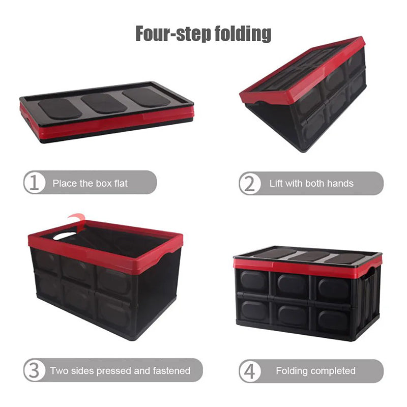 Foldable Car Trunk Storage Box Organizer For Outdoor Camping Fishing